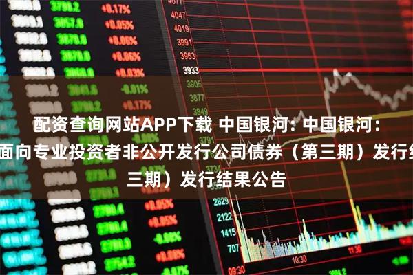 配资查询网站APP下载 中国银河: 中国银河：2025年面向专业投资者非公开发行公司债券（第三期）发行结果公告